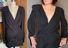 Urban Outfitters Mini Dress Sz XS 0 2 Cheetah print open back black gray