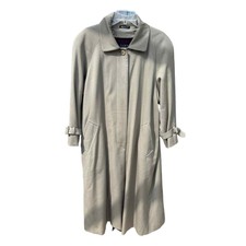 Sanyo Carol Cohen Vintage Trench Wool Coat W Removable Liner-made In The Usa