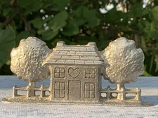 Vintage Primitive Country at Heart Saltbox House Taper Candle Holder ❤️sj11h1s