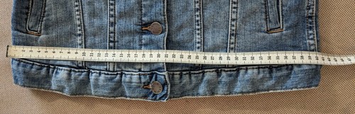 Target Women's Jacket Size 8 Blue Denim Side Pockets Button Through Stretch - Picture 15 of 18