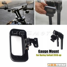 1 1/4" T-Bar Riser Gauge Mount For Harley Softail Street Bob FXBB/S FXBR/S FXST