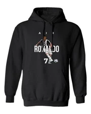 Soccer "Air Ronaldo" CR7 Cristiano Ronaldo Juve Men's Hooded Sweatshirt