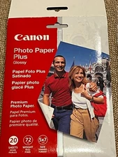 Canon Photo Paper Plus - Glossy -  5x7 - 16 sheets inkjet printers