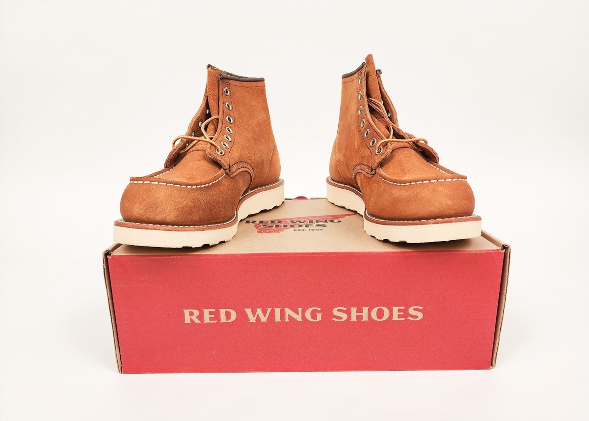 Red Wing X J Crew 4524 Moc Toe RARE Burnt Orange Muleskinner Red Wing X J Crew 4524 Moc Toe RARE Burnt Orange Muleskinner