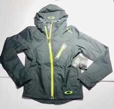 Oakley Hydrofuse Womens Pertex Shield Shell Lightweight Windbreaker Gray Size XS