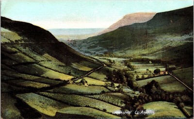 Glenarriff Co Antrim Antique Postcard UNP WOB Note DB Lawrence Dublin