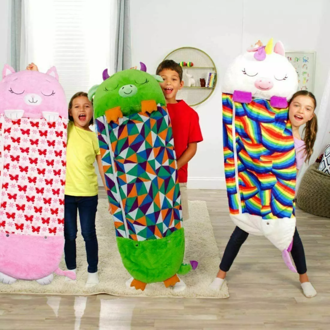 Kids' Sleeping Bag with Pillow