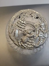 Vintage Rawcliffe Pewter Potpourri Bowl With  Lid  Signed PC2973 