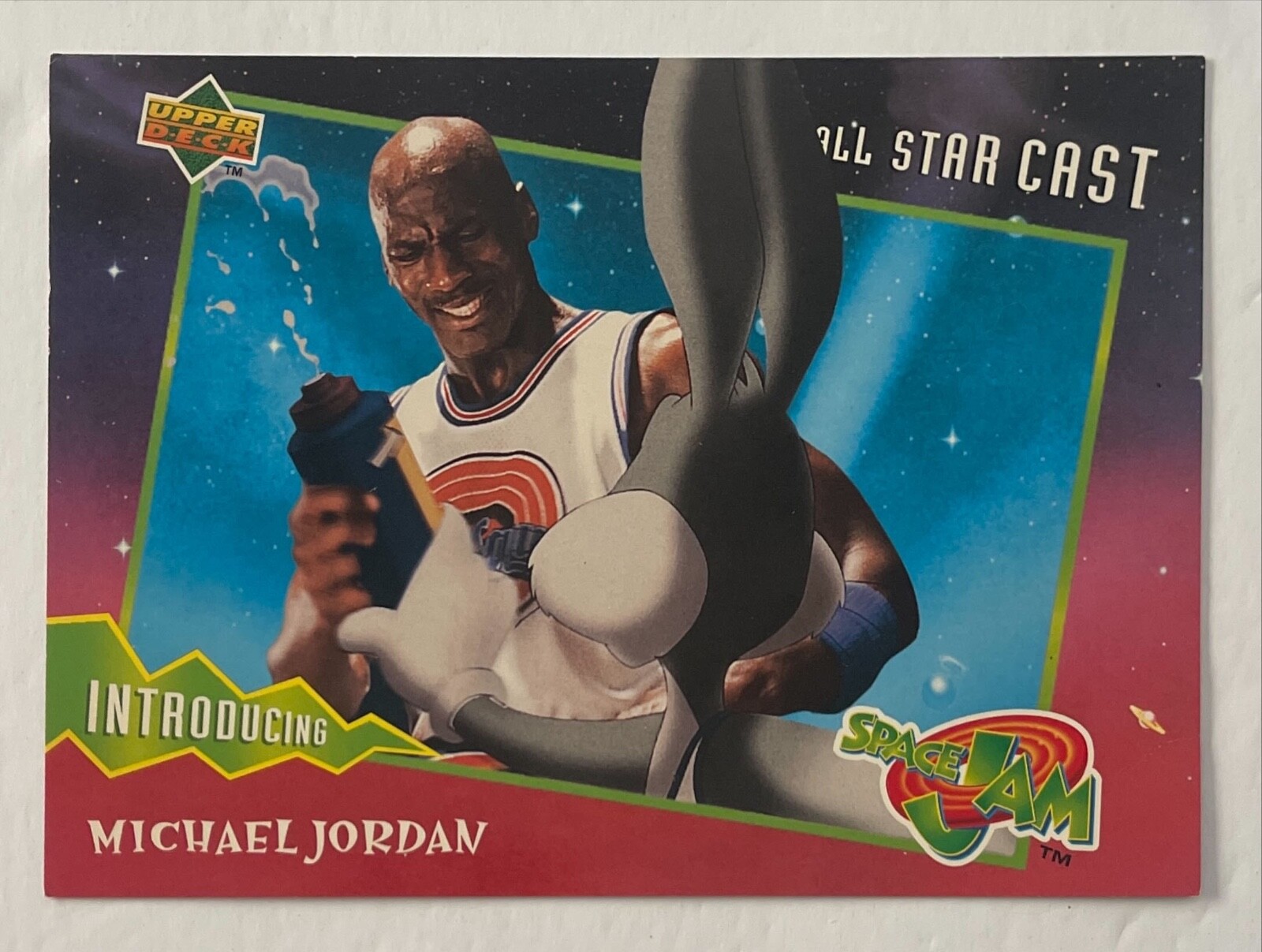 1996 UPPER DECK MICHAEL JORDAN ALL STAR CAST SPACE JAM CARD #23