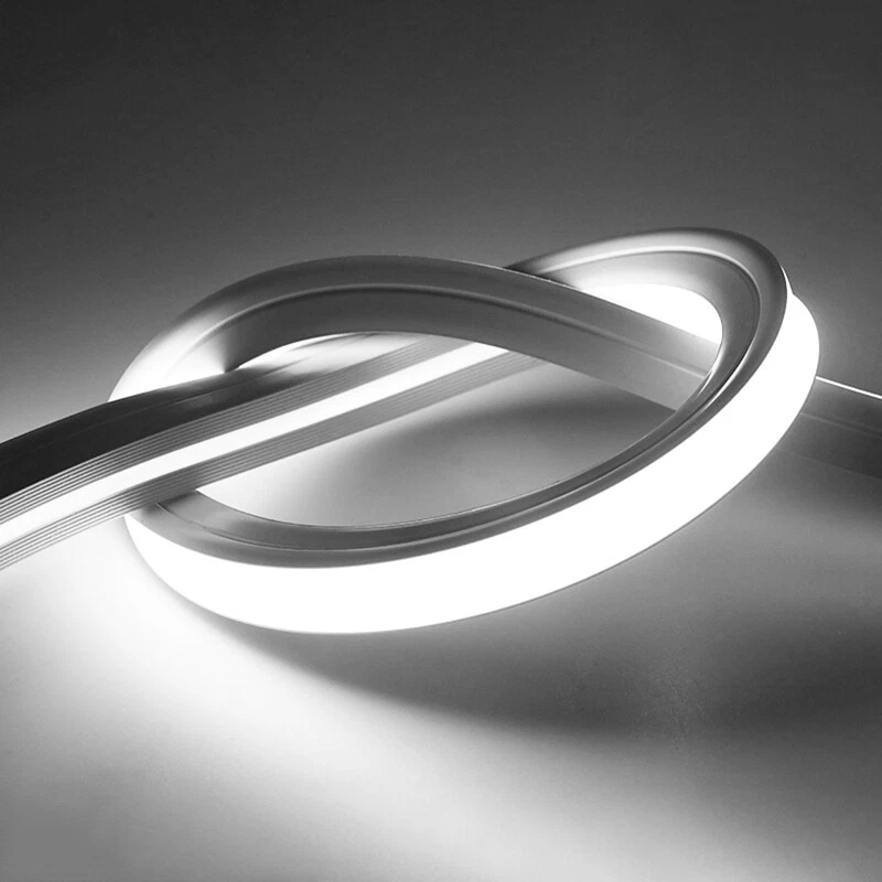 24V 6000K Silicone LED Neon Rope Light Strip Waterproof Home Sign DIY Lighting - Image 2 of 4