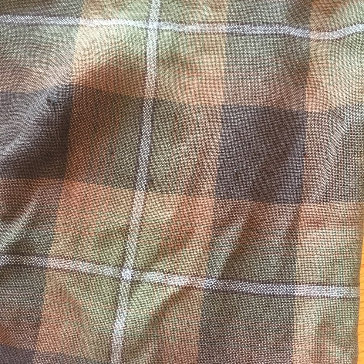 vtg MACY'S Kempton shadow plaid Shirt 1950-60s Rayon Rockabilly