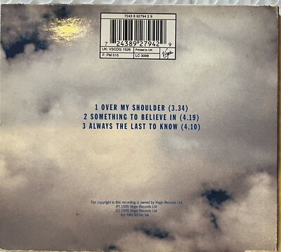 MIKE & THE MECHANICS - Over My Shoulder - 3-Track UK Import