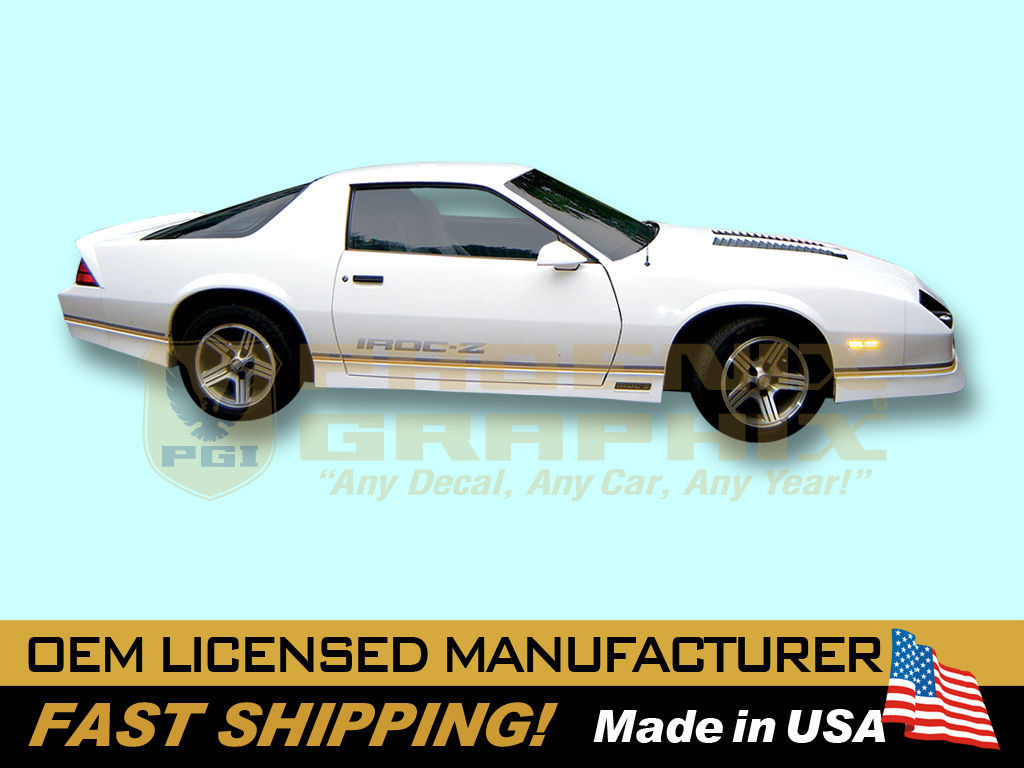 1988 1989 1990 Camaro IROC-Z Z28 PREFORMED Decals Stripes Graphics 