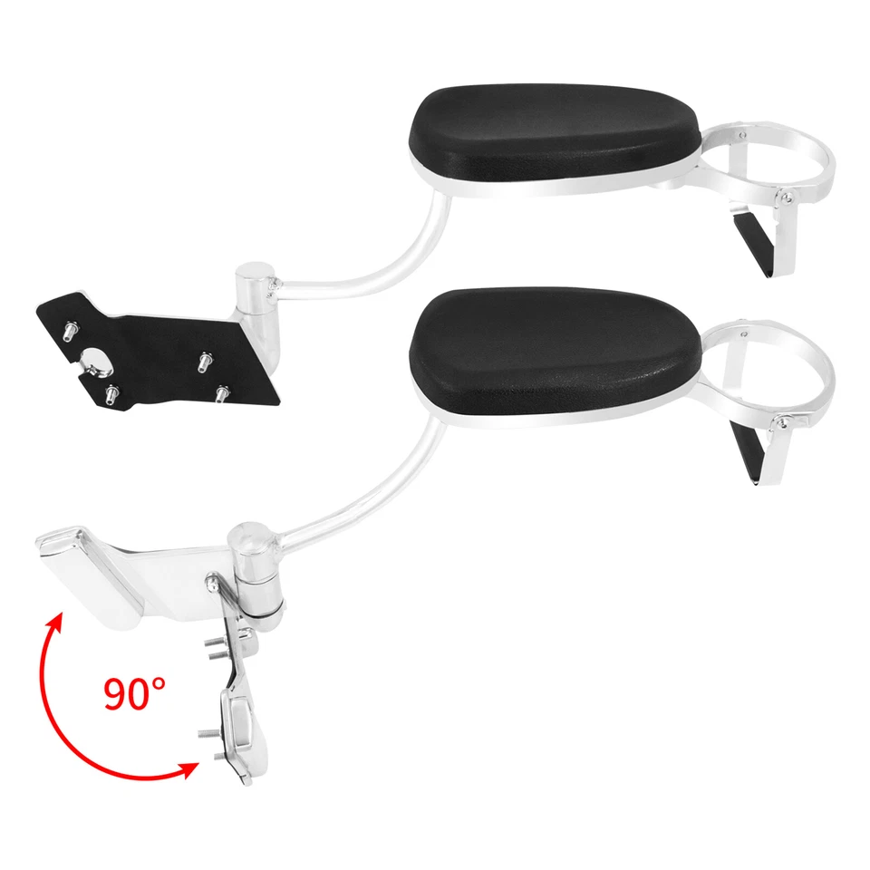 Kit de reposabrazos ajustables para pasajero con portavasos para Honda Goldwing 1800 01-2017 Foto 3 de 4