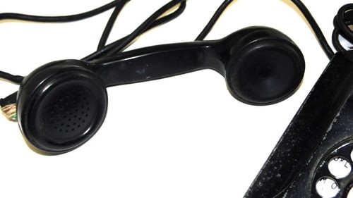 STROMBERG CARLSON DESK PHONE BLACK ROTARY ANTIQUE 1940 RESTO PROJECT - 第 4/12 張圖片
