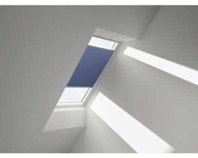 VELUX Wabenplissee uni blau manuell FHC Y23 1156S