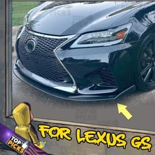 Fits 16-20 Lexus GS350 GS450h Lexon Style Front Bumper Lip Chin Spoiler Body Kit