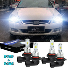 For Honda Accord 2003-2007 Front Led Headlight Bulbs Hilo Beam 90059006 Kit