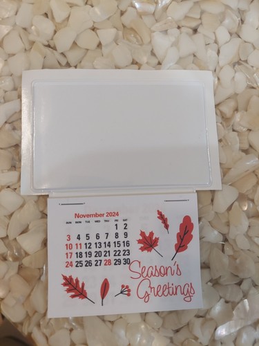 Three - 2025 Peel and Stick calendars with business card envelope.