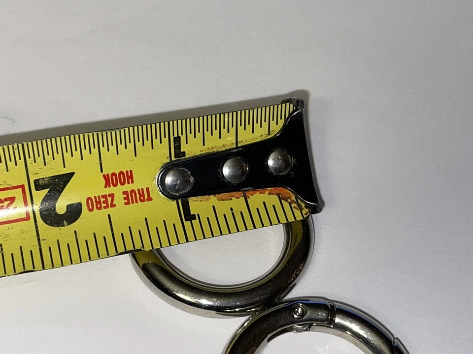 Lote de (2) mosquetones Miche 1" color plata/anillos de fijación/herrajes/clips Foto 4 de 4