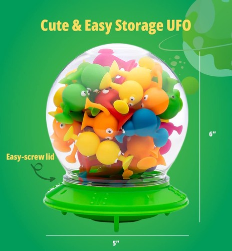 The Original Suction Cup Toys In Ufo Container 35 Pcs Sensory Bin Kids Bath Game - Picture 6 of 6