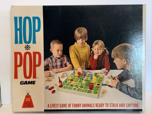 Vintage 1968 Hop Pop Lively Game Animals Divertenti Schaper NUOVO SIGILLATO - Foto 1 di 5