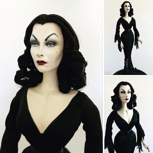 Katherine's Collection Vampira 32" Puppe - Maila Nurmi - Plan 9 Halloween NEU
