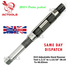 New Adjustable Hand Reamer Tool H15 Set 1.1/2" to 1.13/16" 38.10 To 46.03mm UK