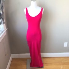 Reformation Hot Pink Bodycon Long Maxi Tank Dress XS