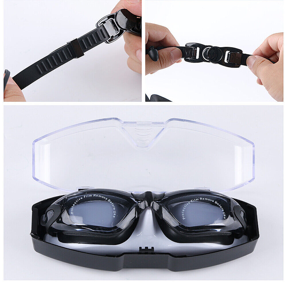 Nearsighted Swimming Goggles Optical Myopia Diopter Prescription UV Swim Glasses eBay