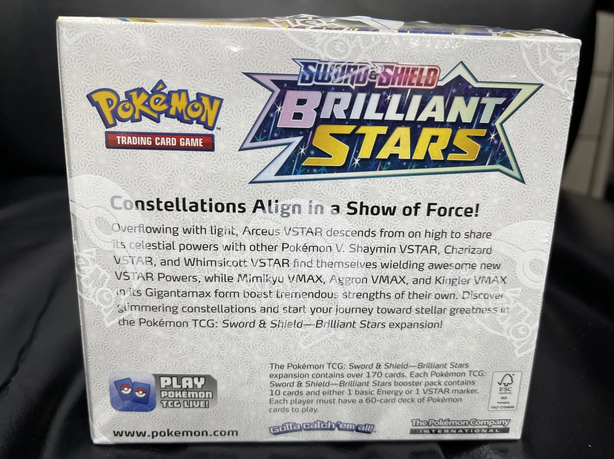 Pokémon TCG: Sword & Shield-Brilliant Stars Booster Display Box (36 Packs)
