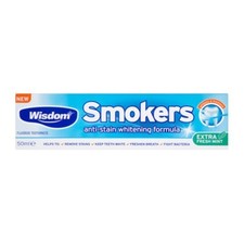 12x Wisdom Anti-Stain Whitening Formula Smokers 50ml 28.25 per litre