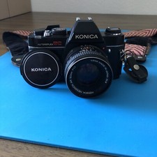 Konica Autoreflex TC Film Camera 35mm W/ 50mm Focus Hexanon AR F1.7 Lens