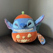 NWT Original Squishmallows Disney Halloween Pumpkin STITCH 8" Plush