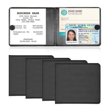 4 Pcs Car Registration and Insurance Holder for License Document