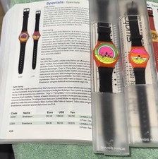 Lot of both Schmidt Muller Keith Haring Breakdance Swatch Watch Both work 