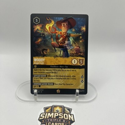 Disney Lorcana Wilds Unknown Woody Jungle Guide 15/204 Legendary  None Foil