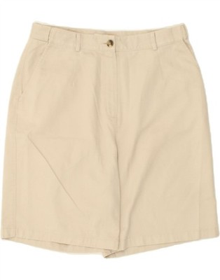 L.L.BEAN Damen Original Fit Chino Shorts UK 12 Medium W30 Grau Baumwolle AY68