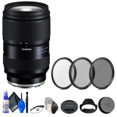 Tamron 28-75mm f/2.8 Di III VXD G2 Lens for Sony E + Accessories (INTL Model)