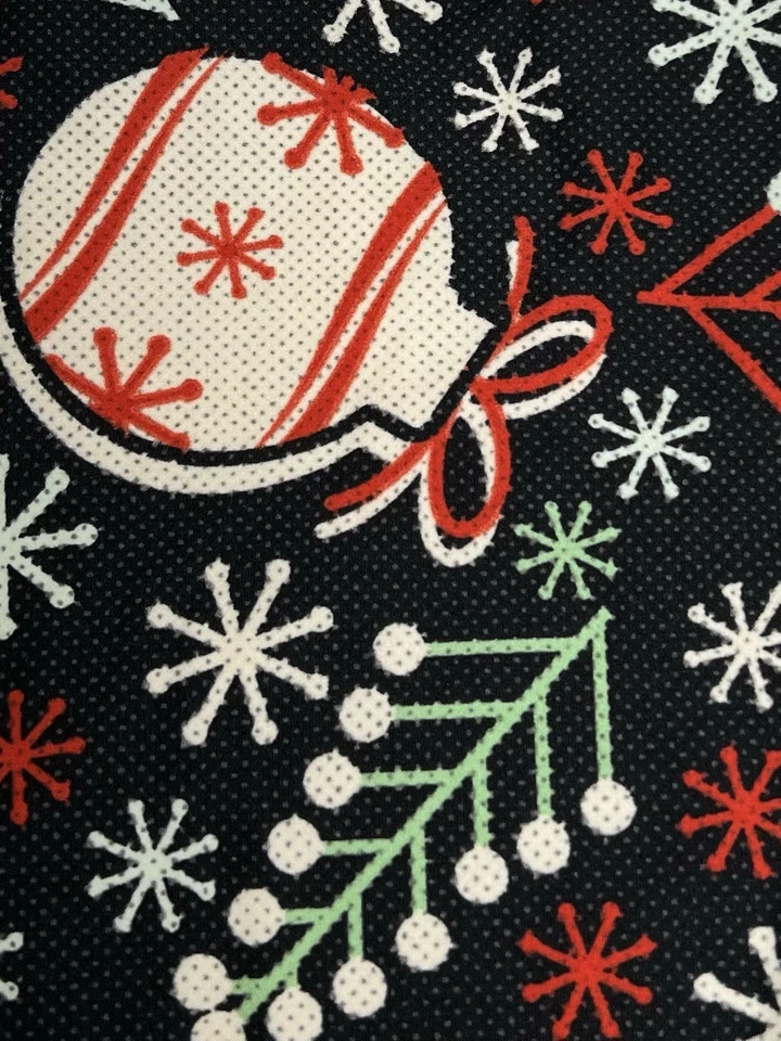 LuLaRoe Leggings OS Talla Única Navidad Vacaciones Adorno ÁRBOL Copo de Nieve Muérdago Foto 3 de 4
