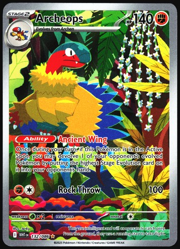 Pokemon Card- Archeops SV: White Flare #132/086