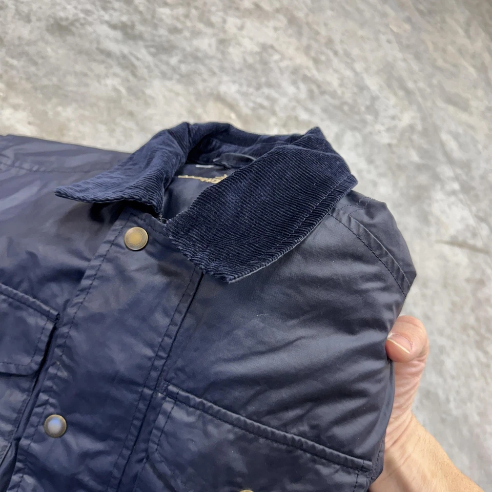 Chaqueta Southern Tide Adulto XS Azul Marino Recubierta Chaqueta de Campo Pana Cuello Cuadros Foto 2 de 4