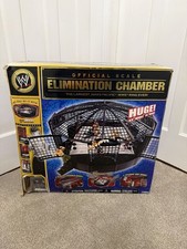 ULTRA RARE - 2007 WWE Jakks Pacific OFFICIAL SCALE Elimination Chamber Ring 