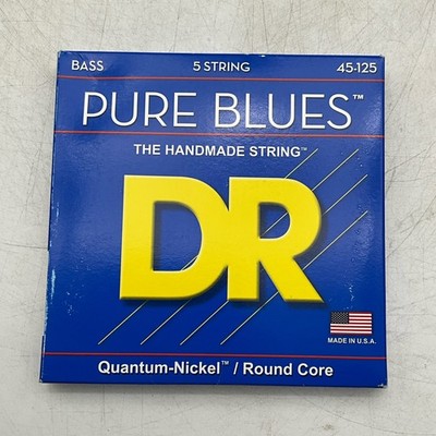 DR Strings PB5-45 PURE BLUES  Quantum Nickel  5-String Bass 45-125 New