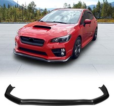 Front Bumper Lip Splitter Fits 2015-2021 WRX STI Unpainted Black PP