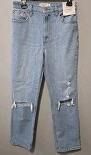 Abercrombie  Fitch Women's Ankle Straight Ultra High Rise Jeans Size 28 6R NWT