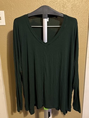 Cabi XL Women s Green Too Blouse Shirt Long Sleeve Comfortable Lounge Wear