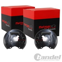 2X Metzger Spritzbleche Bremsscheiben Hinten Passend FÜR Mitsubishi Carisma