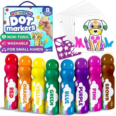 Dot Markers For Toddlers 1-3 - Dot Art Paints Washable For Kids - Includes