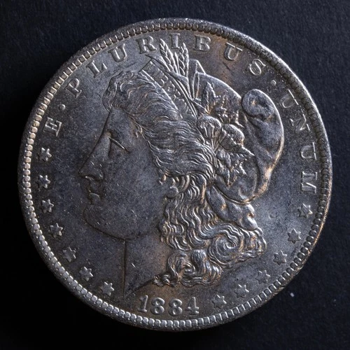 1884-O Morgan Silver Dollar $1 AU New Orleans Mint 90% Silver